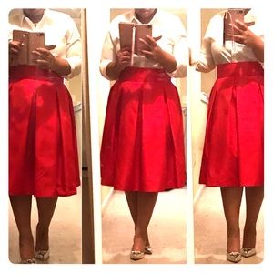 Custom Made RED Swing Skirt Size 14